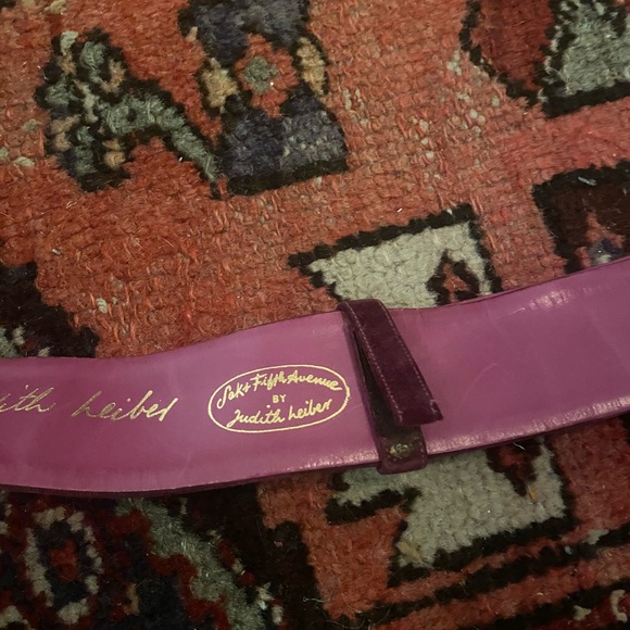 Rare Judith Leiber Suede Vintage Belt - Picture 9 of 10